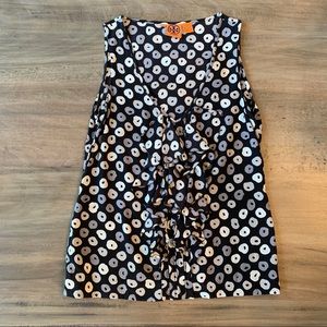 Tory Burch Tops - Tory Burch Silk Sleeveless Blouse with Ruffle Tory Burch Tops - Tory Burch Silk Sleeveless Blouse with Ruffle